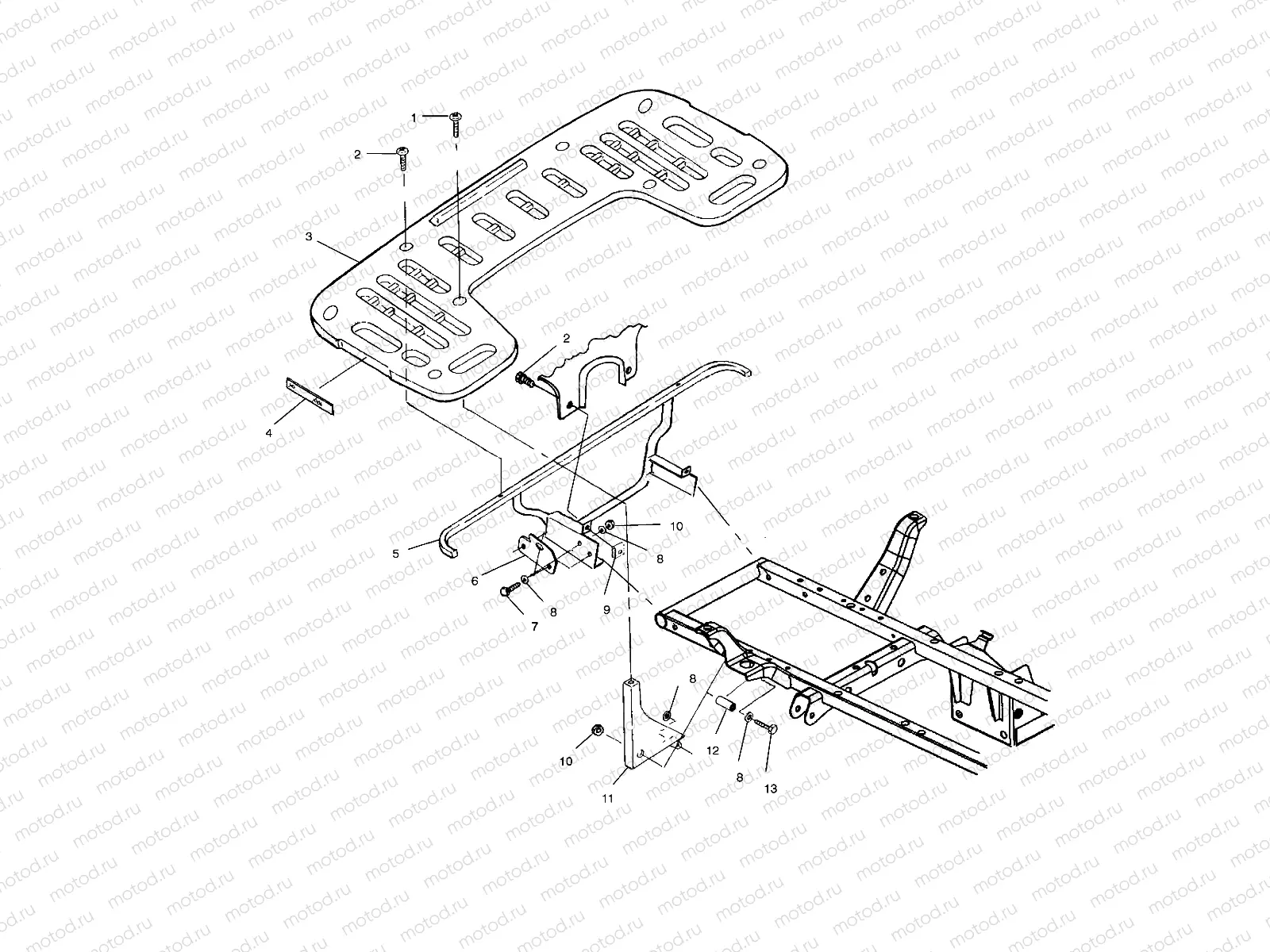 REAR RACK MOUNTING - A10CH46CA (4964376437A006) | REAR RACK MOUNTING - A10CH46CA (4964376437A006)