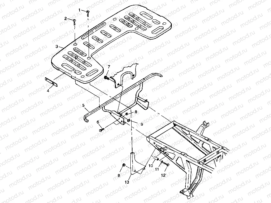 REAR RACK MOUNTING - A99CC28CA (4949484948a008) | REAR RACK MOUNTING - A99CC28CA (4949484948a008)