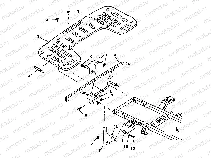 REAR RACK MOUNTING - A99CD50AA (4949254925A008) | REAR RACK MOUNTING - A99CD50AA (4949254925A008)
