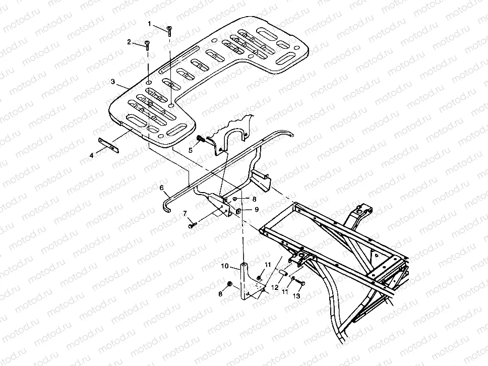 REAR RACK MOUNTING - A99CG38CA (4949634963A007) | REAR RACK MOUNTING - A99CG38CA (4949634963A007)