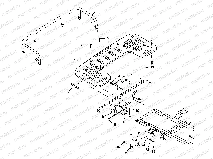 REAR RACK MOUNTING - A99CH33IA (4949884988a008) | REAR RACK MOUNTING - A99CH33IA (4949884988a008)