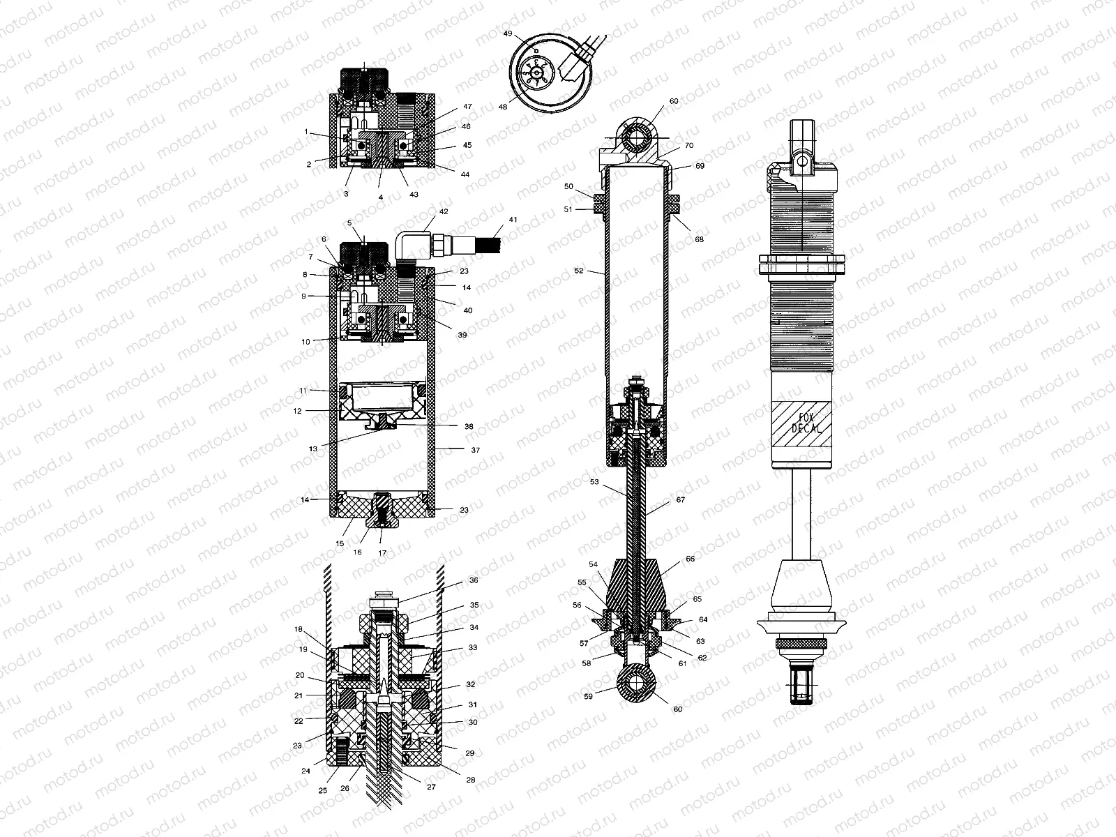 REAR SHOCK - A03GJ50AA/AB (4975767576C01) | REAR SHOCK - A03GJ50AA/AB (4975767576C01)