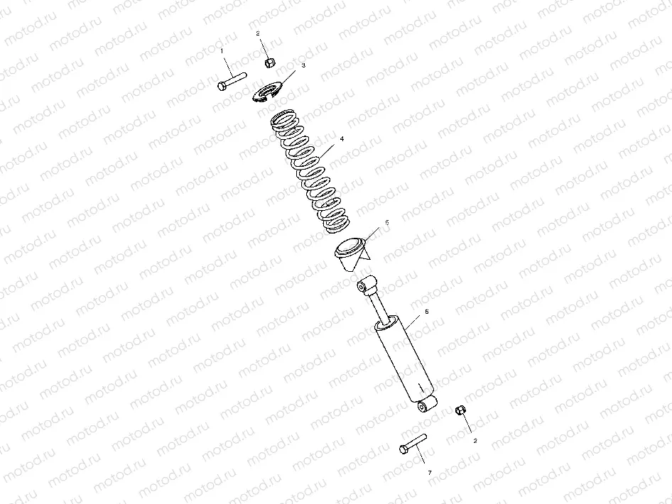 REAR SHOCK - A10RD50AA (4970977097C05) | REAR SHOCK - A10RD50AA (4970977097C05)