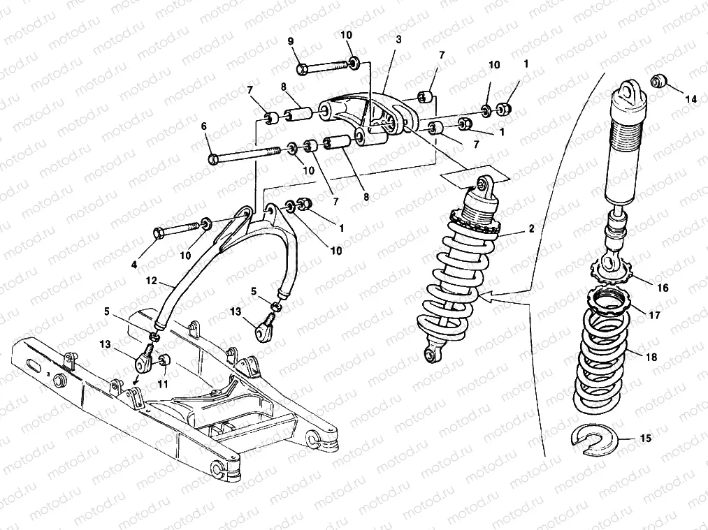 REAR SHOCK ABSORBER