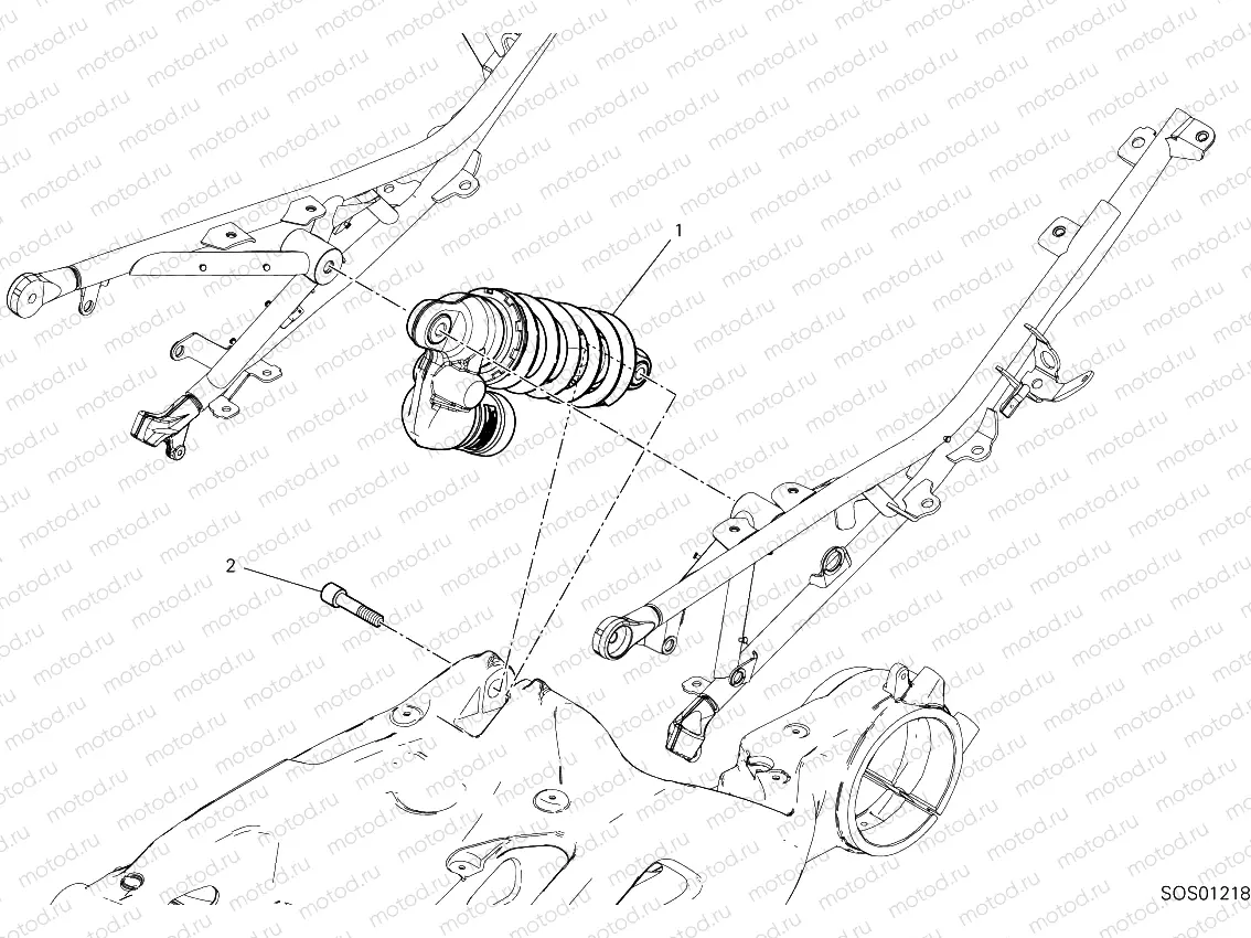 Rear shock absorber