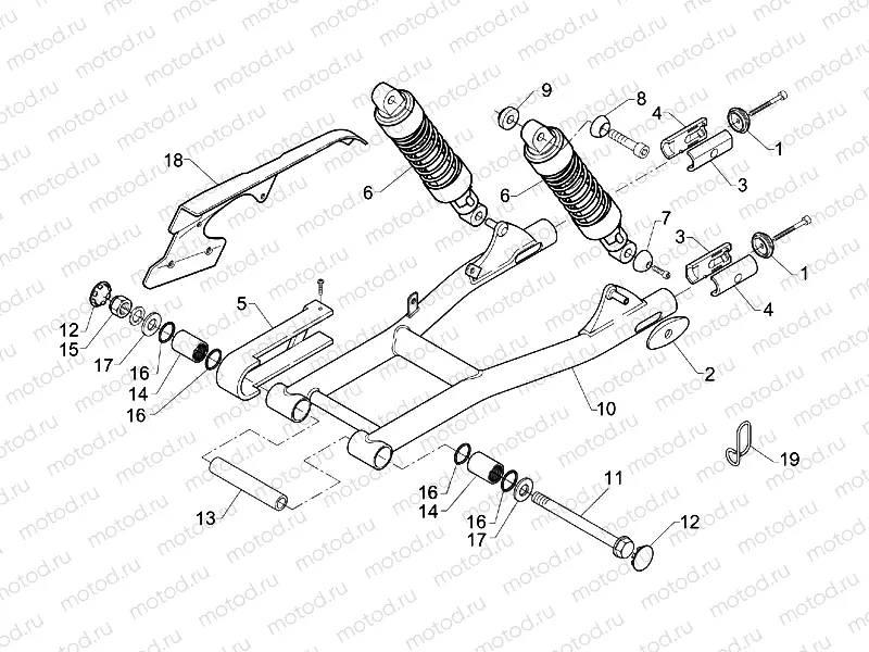 Rear shock absorber