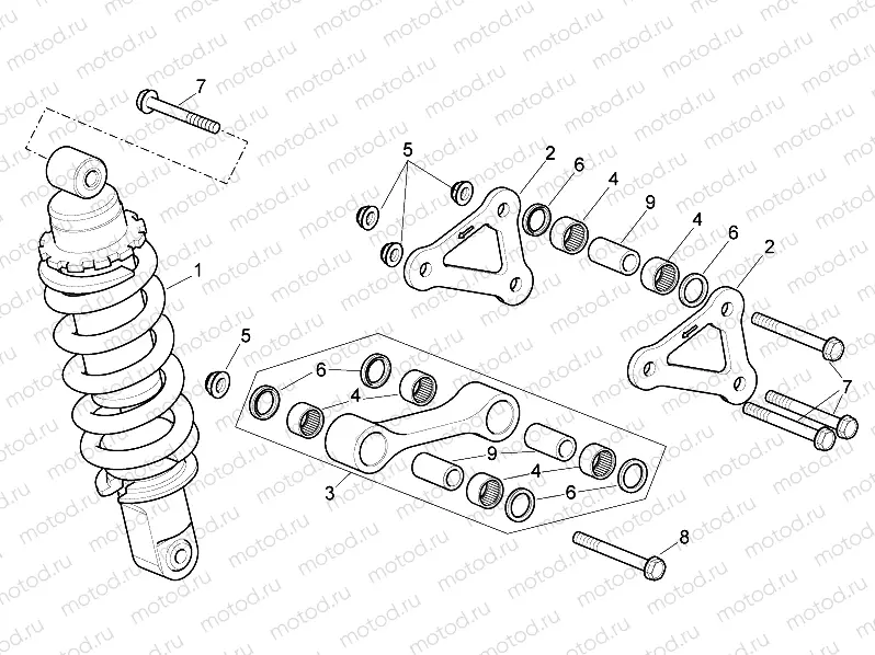 Rear shock absorber