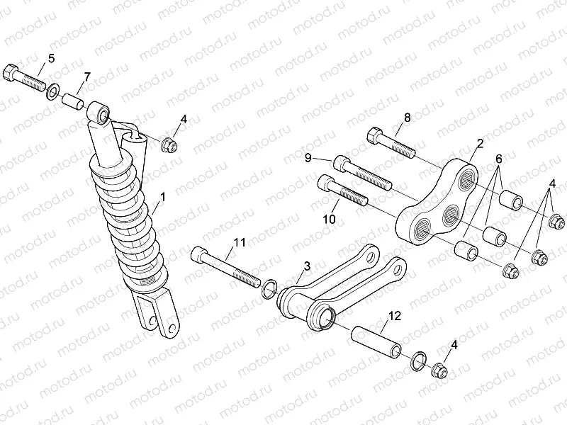 Rear shock absorber