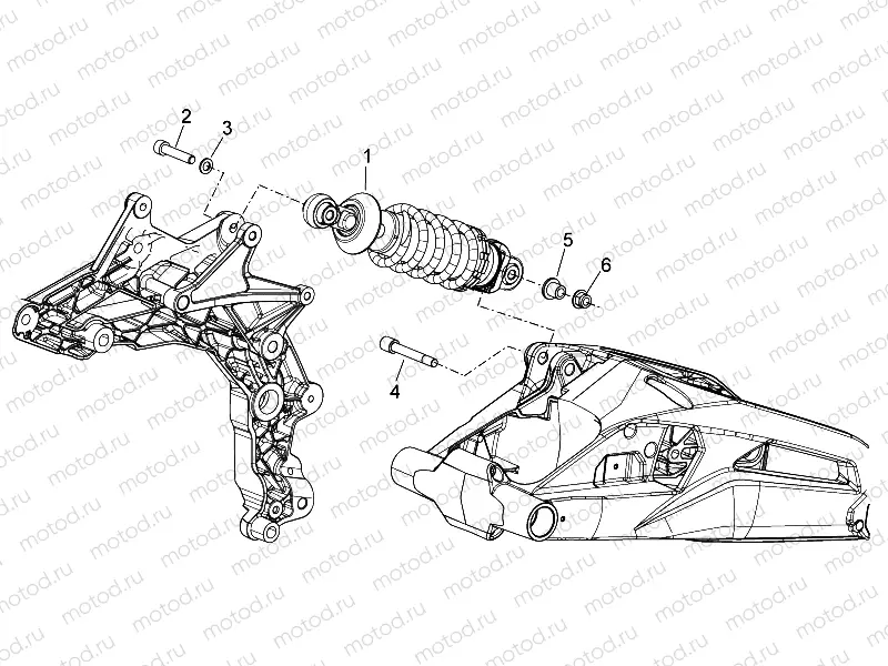 Rear shock absorber