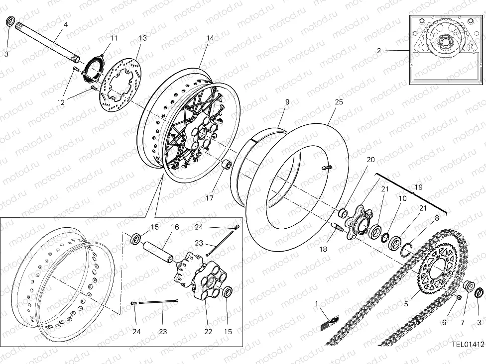 REAR SHOCK ABSORBER [MOD:SCR11SPR]