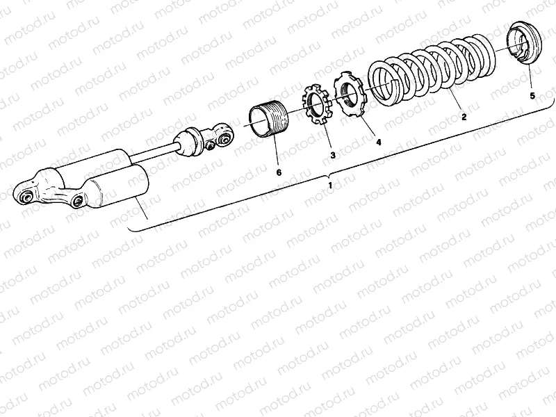 REAR SHOCK ABSORBER SHOWA » SWING ARM