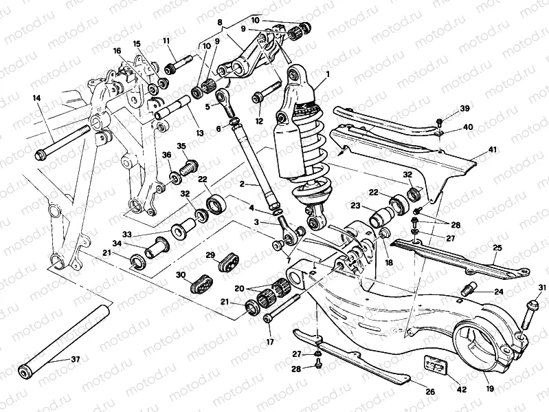 REAR SHOCK ABSORBER » SWING ARM