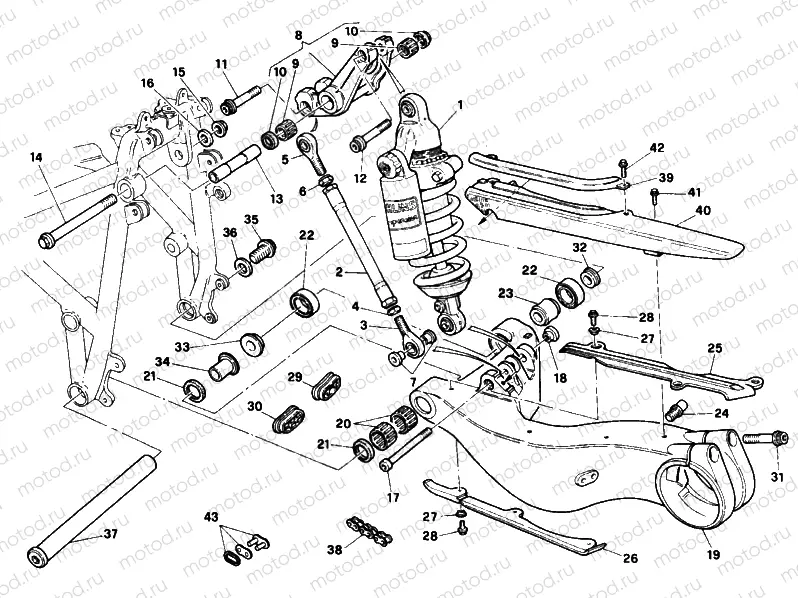 REAR SHOCK ABSORBER » SWING ARM