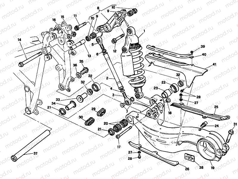 REAR SHOCK ABSORBER » SWING ARM