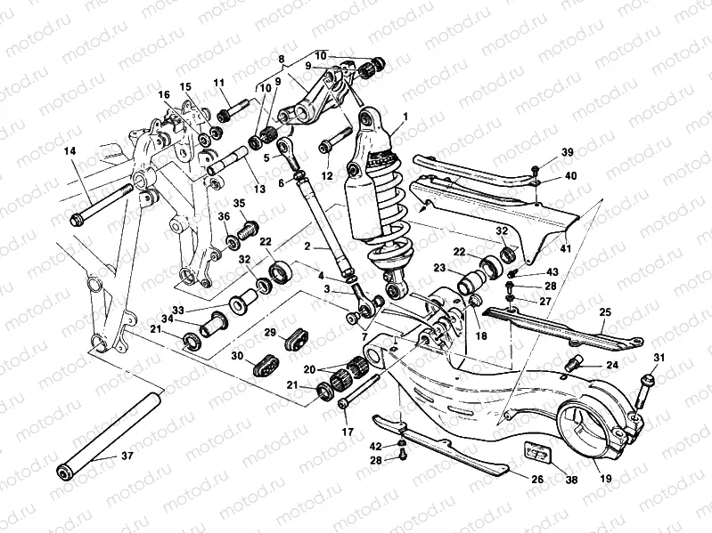 REAR SHOCK ABSORBER » SWING ARM