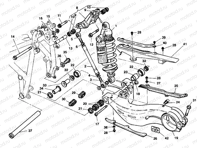 REAR SHOCK ABSORBER » SWING ARM