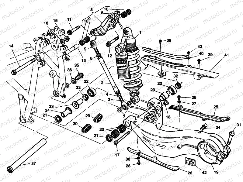 REAR SHOCK ABSORBER » SWING ARM