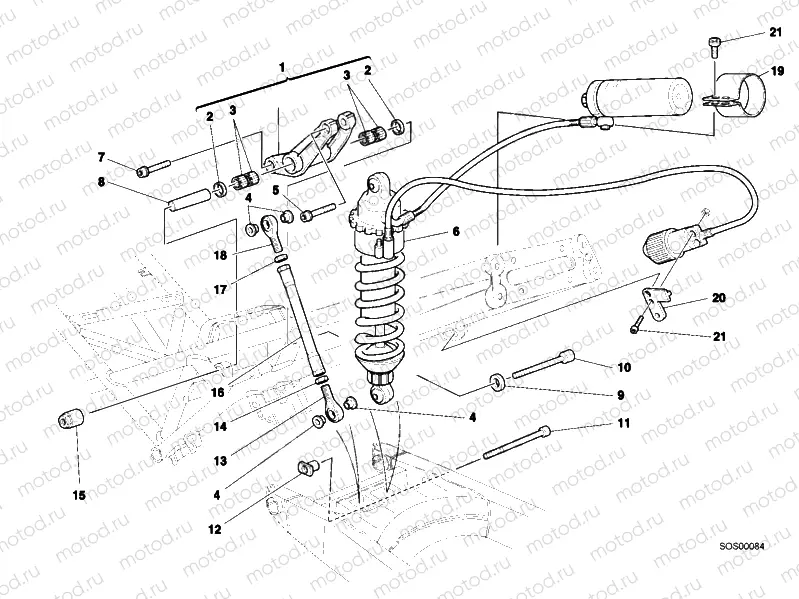 REAR SHOCK ABSORBER » SWING ARM
