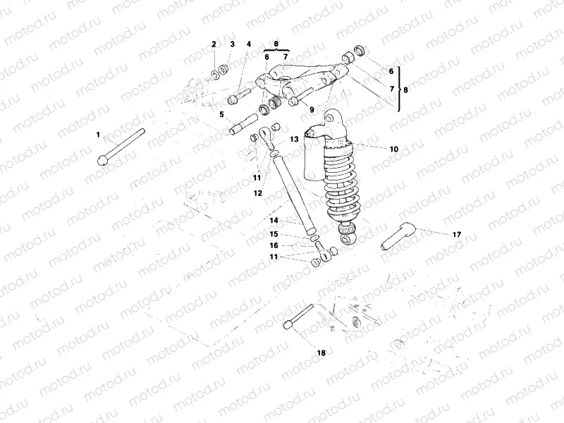 REAR SHOCK ABSORBER » SWING ARM