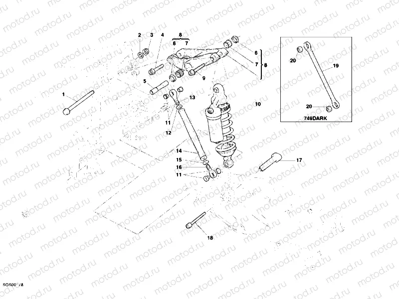 REAR SHOCK ABSORBER » SWING ARM