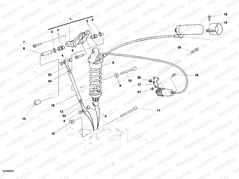 REAR SHOCK ABSORBER » SWING ARM