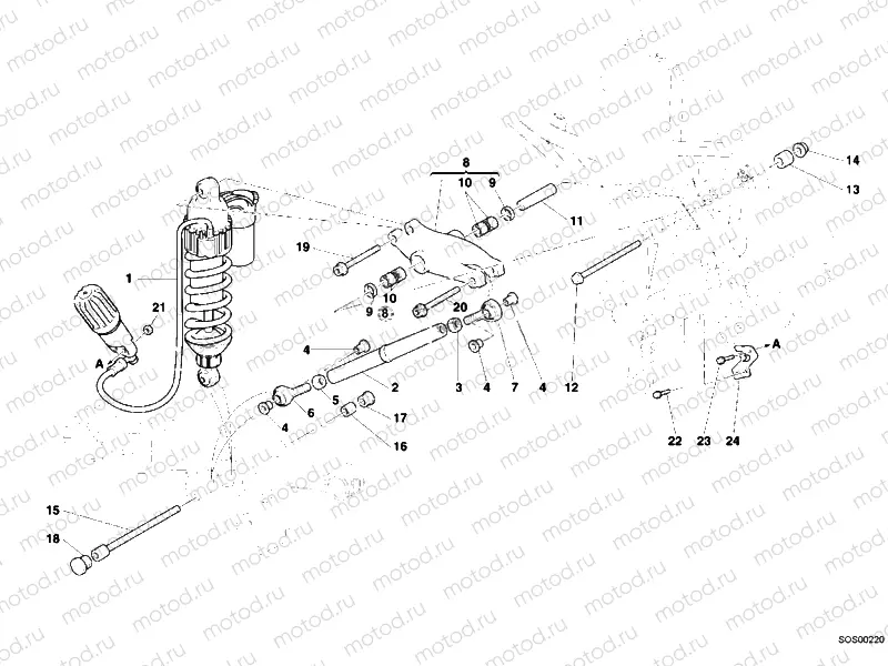 REAR SHOCK ABSORBER » SWING ARM