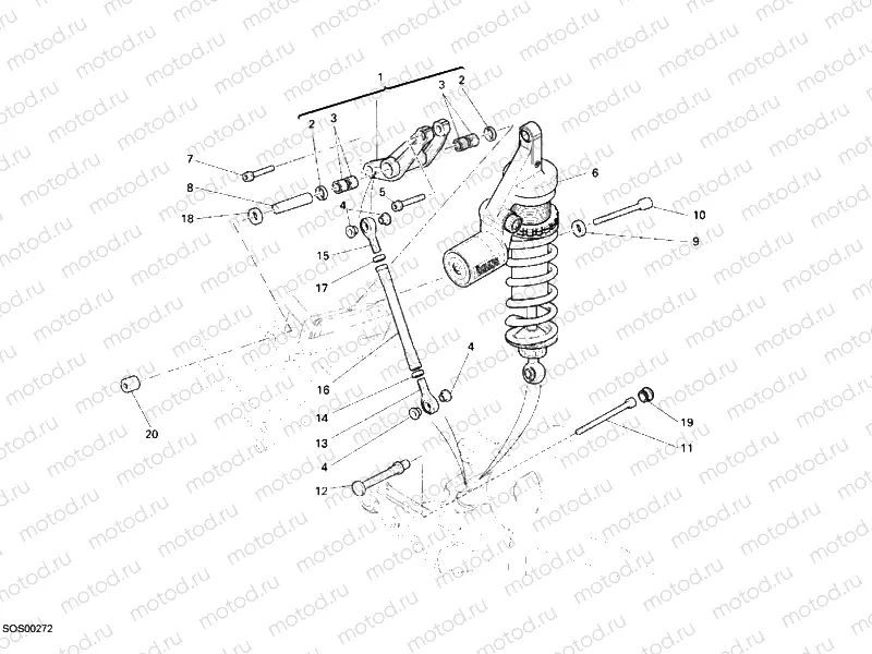 REAR SHOCK ABSORBER » SWING ARM