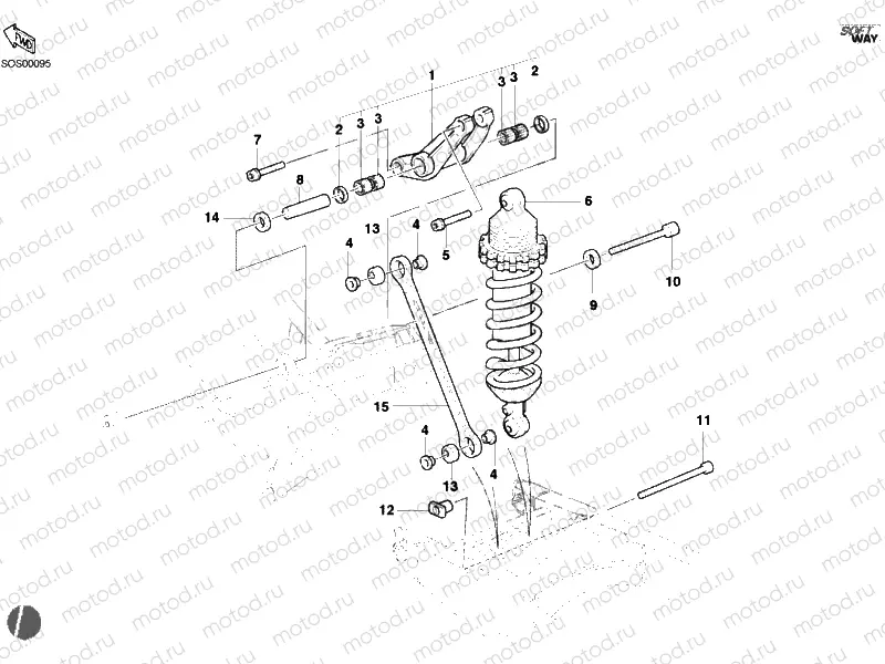 REAR SHOCK ABSORBER » SWING ARM