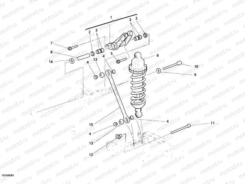 REAR SHOCK ABSORBER » SWING ARM