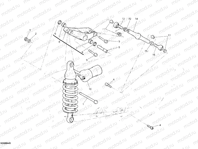 REAR SHOCK ABSORBER » SWING ARM