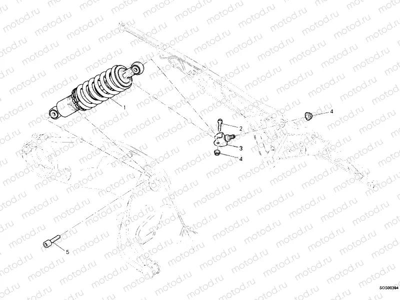 REAR SHOCK ABSORBER » SWING ARM