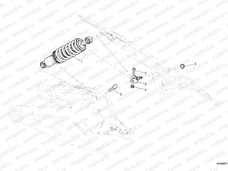 REAR SHOCK ABSORBER » SWING ARM