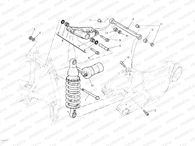 REAR SHOCK ABSORBER » SWING ARM