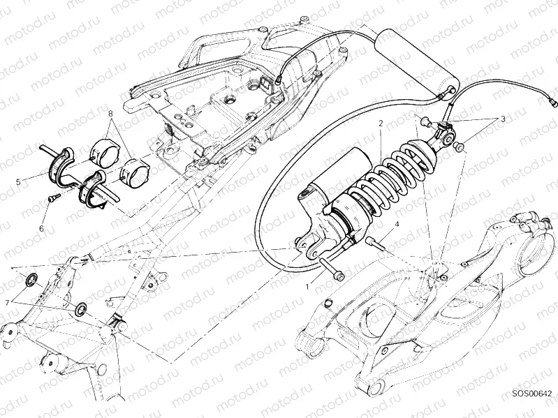 REAR SHOCK ABSORBER » SWING ARM