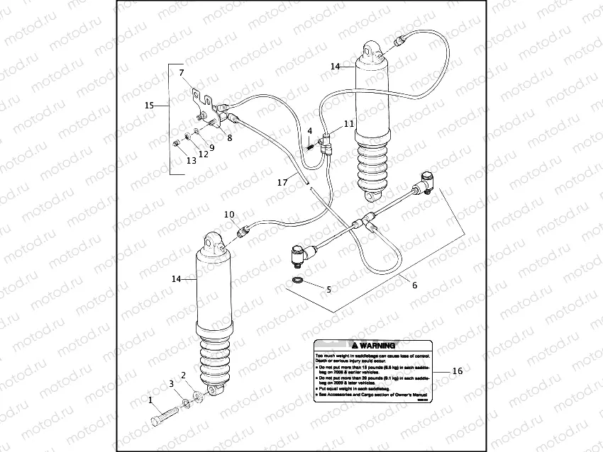 REAR SHOCK ABSORBERS & AIR SUSPENSION SYSTEM