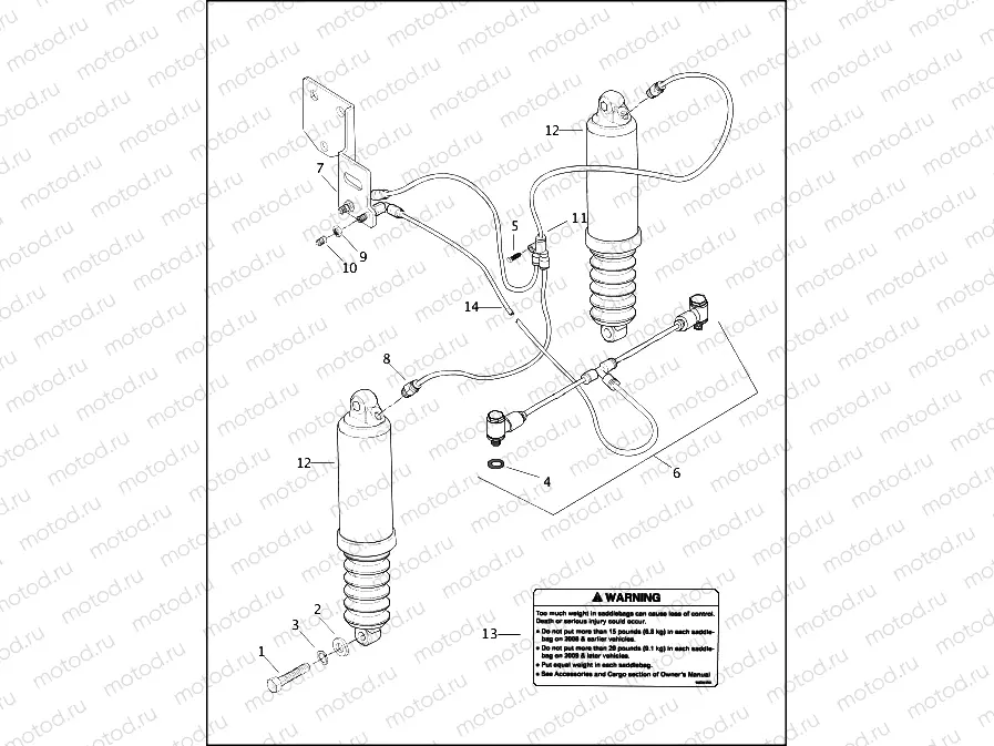 REAR SHOCK ABSORBERS & AIR SUSPENSION SYSTEM
