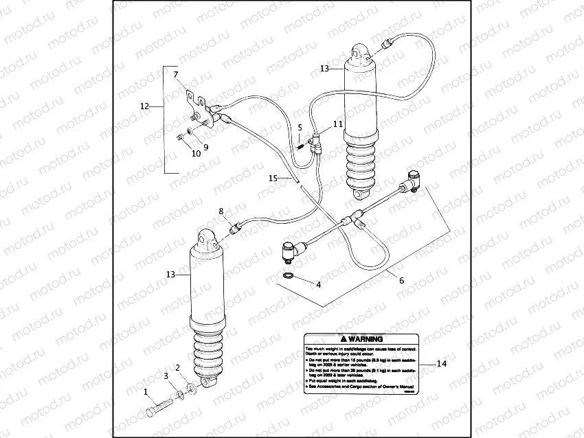 REAR SHOCK ABSORBERS & AIR SUSPENSION SYSTEM