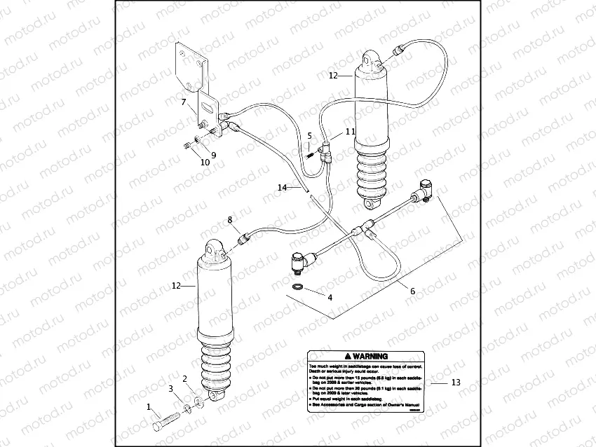 REAR SHOCK ABSORBERS & AIR SUSPENSION SYSTEM