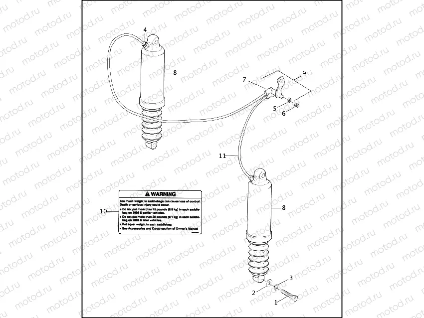 REAR SHOCK ABSORBERS & AIR SUSPENSION SYSTEM