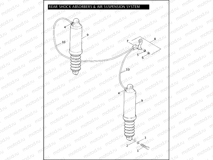 REAR SHOCK ABSORBERS & AIR SUSPENSION SYSTEM