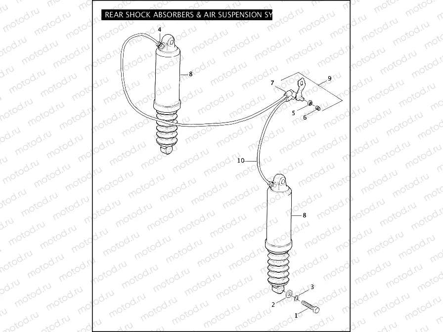 REAR SHOCK ABSORBERS & AIR SUSPENSION SYSTEM