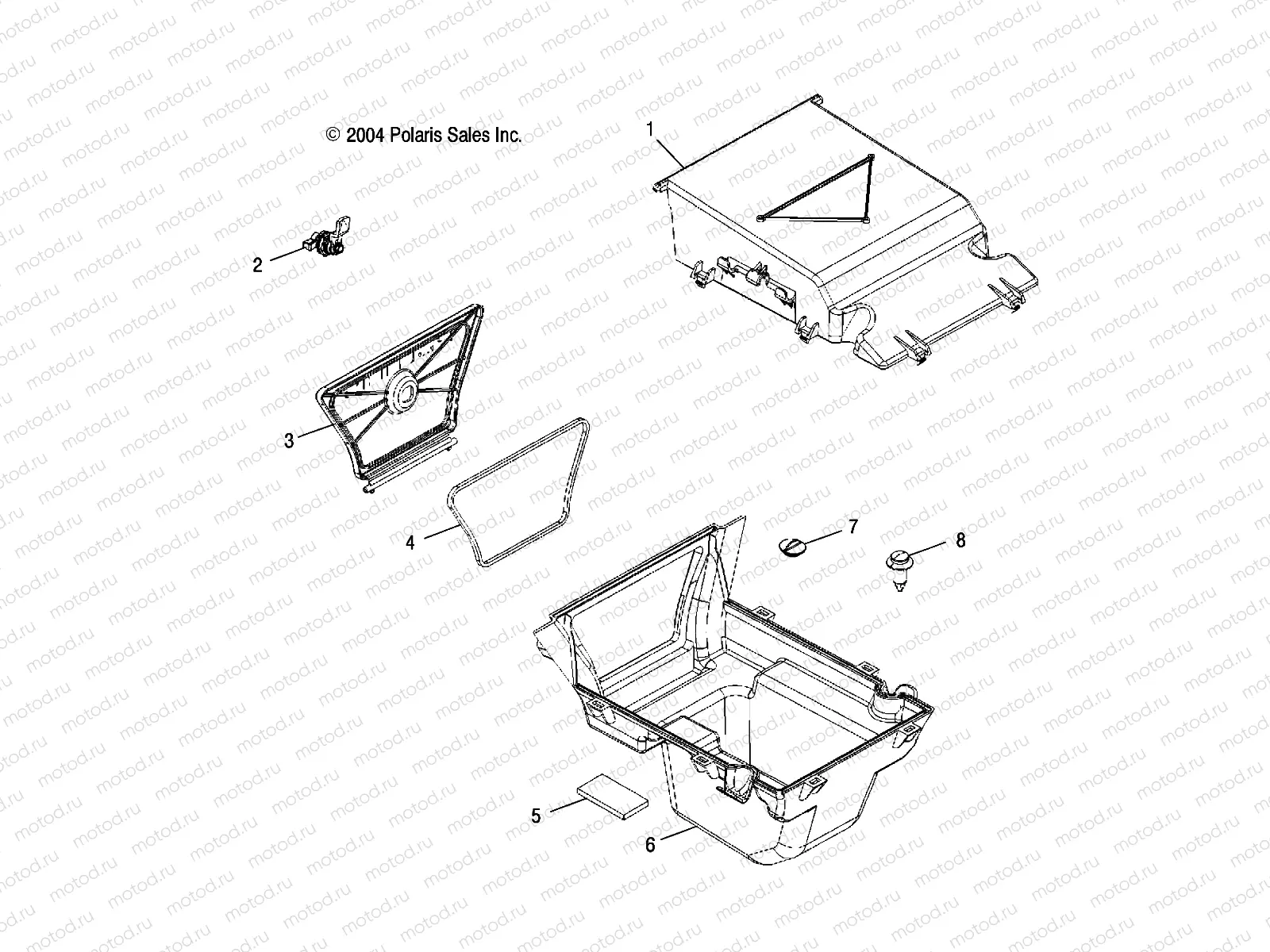 REAR STORAGE BOX - A05MH68AK/AN/AD (4994139413A09) | REAR STORAGE BOX - A05MH68AK/AN/AD (4994139413A09)