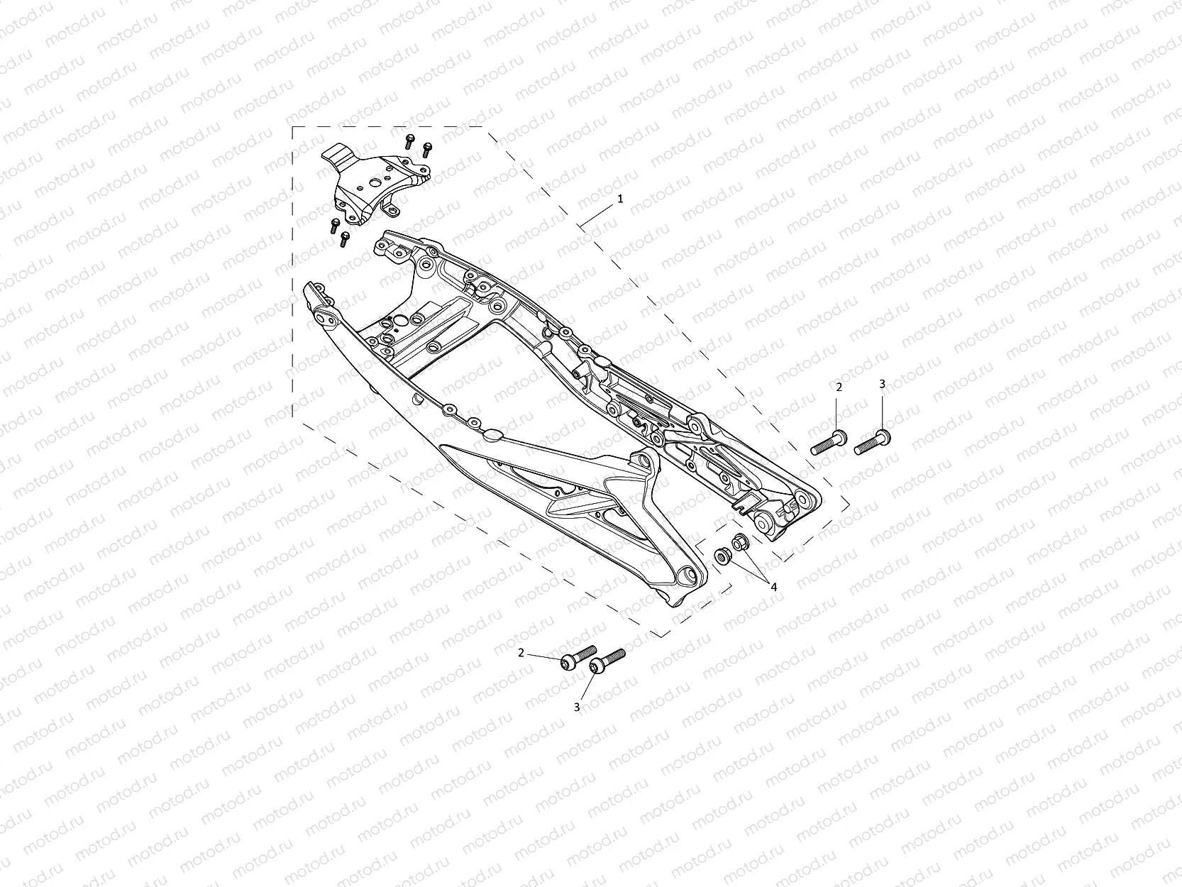 Rear Sub-Frame & Fittings - Street Triple Rx Only