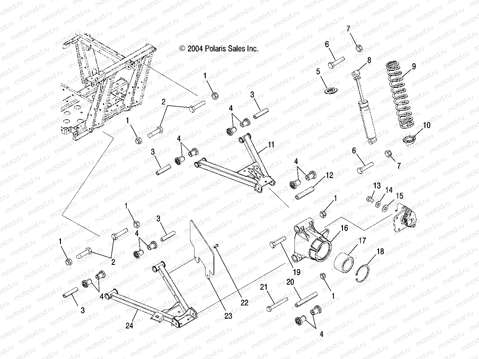 REAR SUSPENSION (2X4)(4X4) - R05RB50AA/RD50AA/AB/AC/AD (4995359535D06) | REAR SUSPENSION (2X4)(4X4) - R05RB50AA/RD50AA/AB/AC/AD (4995359535D06)
