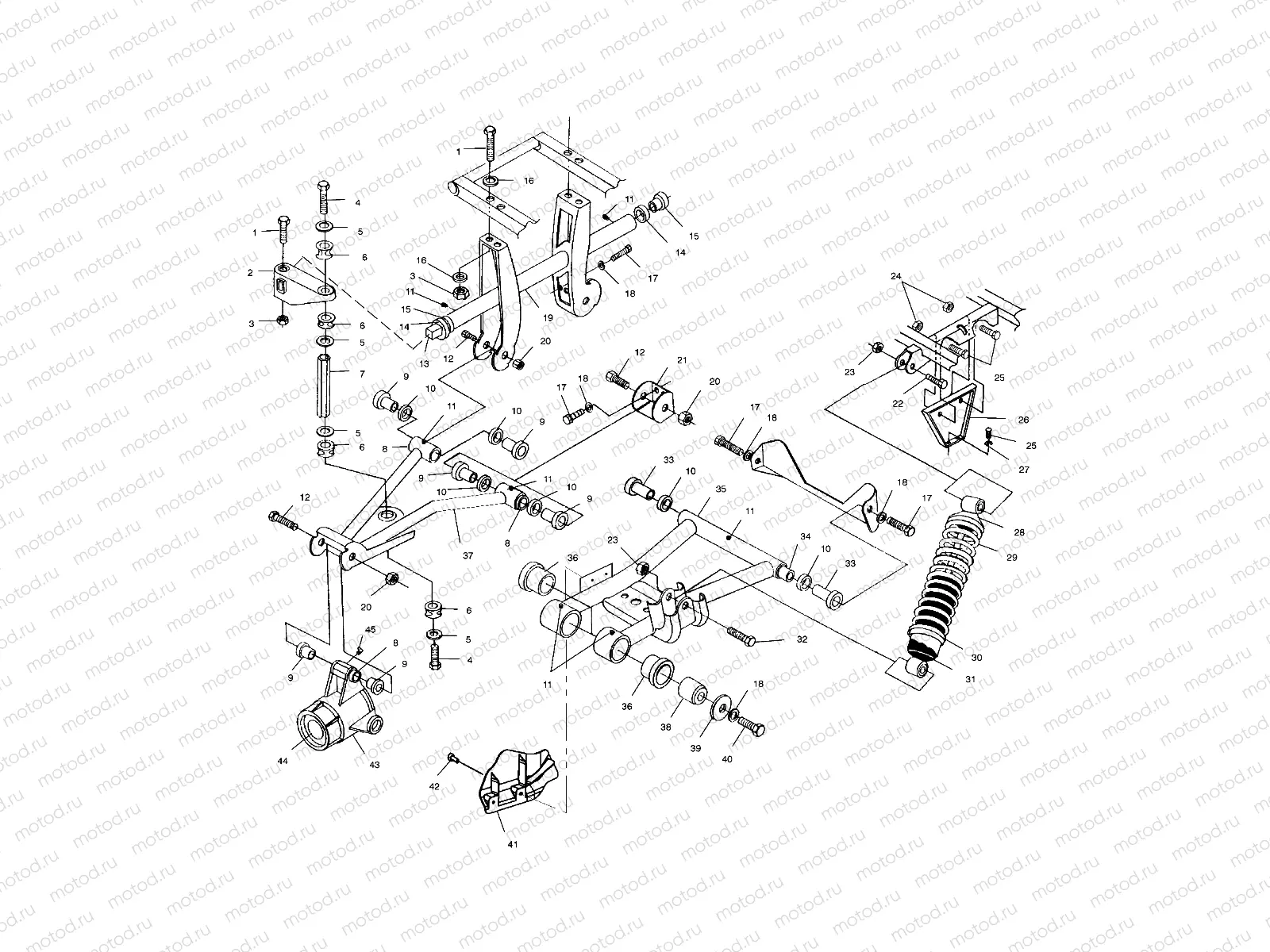 REAR SUSPENSION - A01CH50AA (4964466446C007) | REAR SUSPENSION - A01CH50AA (4964466446C007)