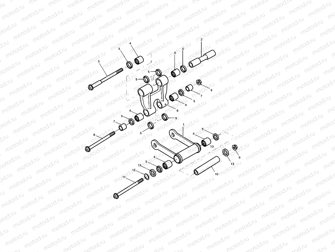 Rear Suspension Linkage Single sided swingarm