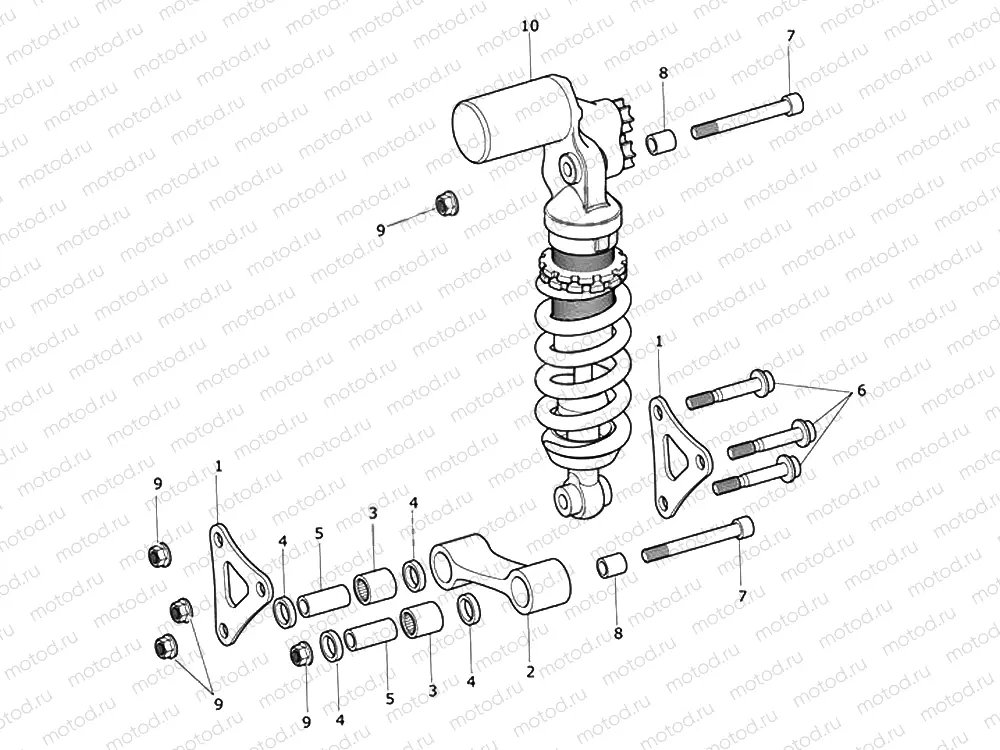 Rear Suspension Unit & Linkage
