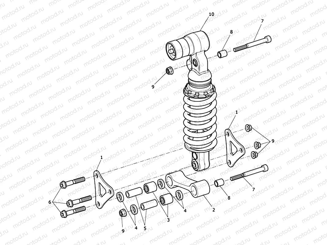 Rear Suspension Unit & Linkage