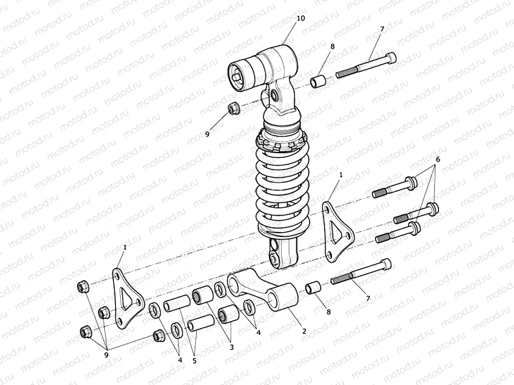 Rear Suspension Unit & Linkage