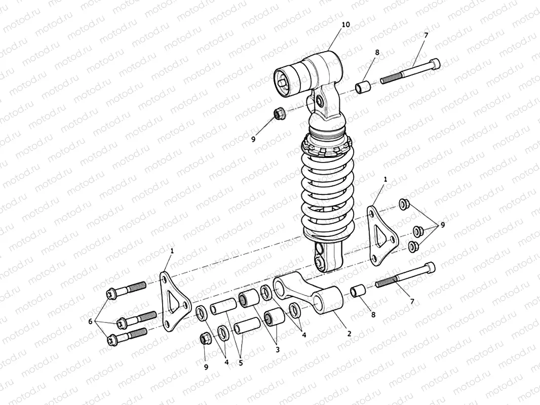 Rear Suspension Unit & Linkage